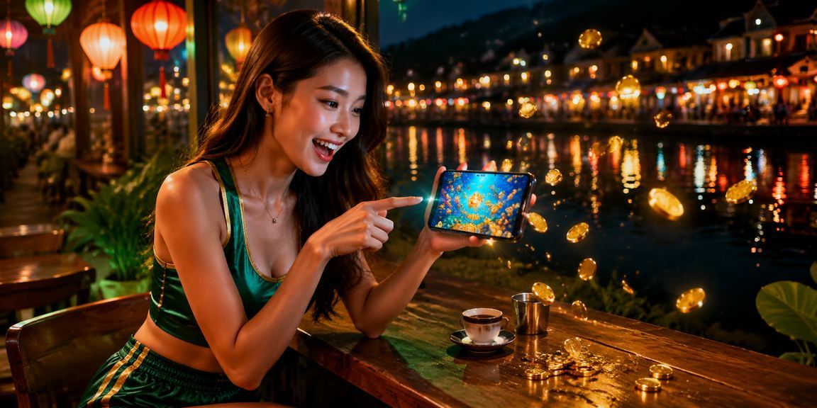 Người dùng tại Huế theo dõi giao dịch tài chính trên điện thoại di động