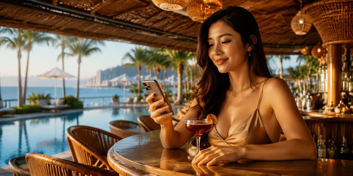 Người chơi slot game tại Nha Trang trải nghiệm nền tảng giải trí sen79 trên điện thoại