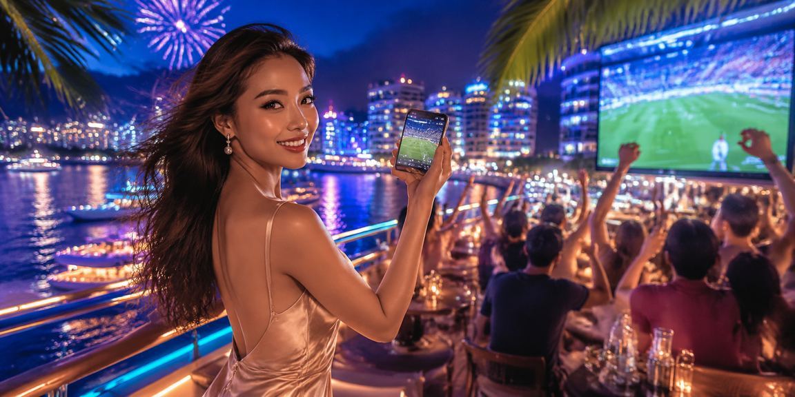 Người dùng Việt Nam chơi casino trực tuyến trên điện thoại di động giữa khung cảnh núi Sa Pa
